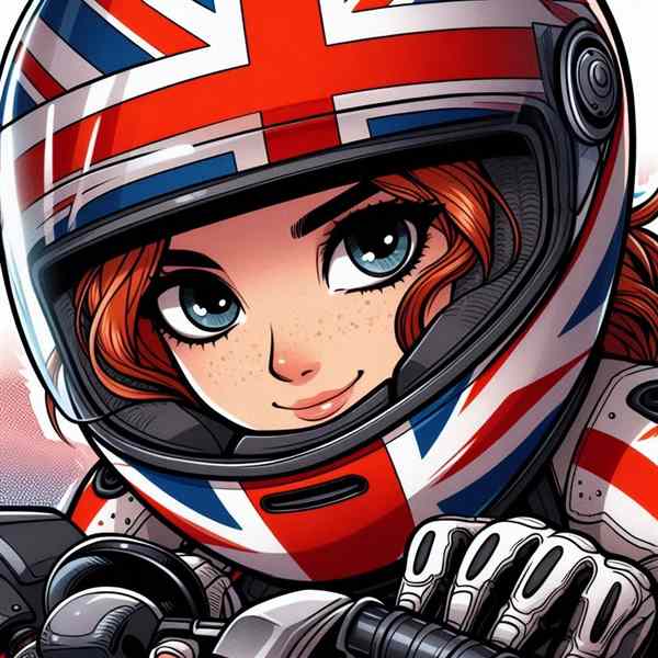 female motorcyclist