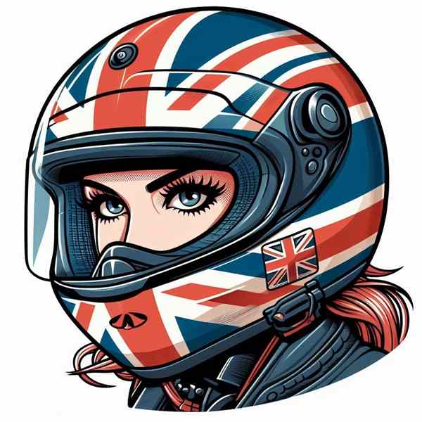 female motorcyclist