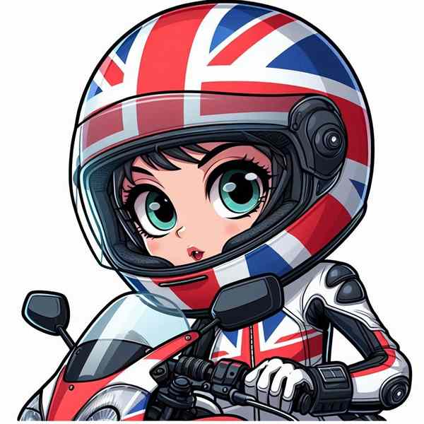 female motorcyclist