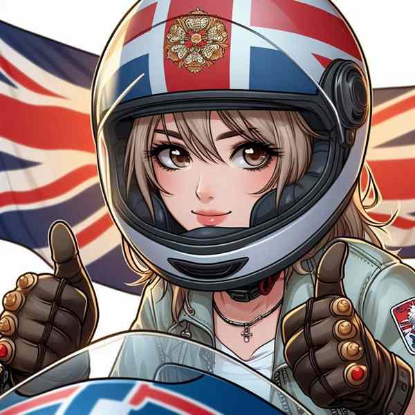female motorcyclist