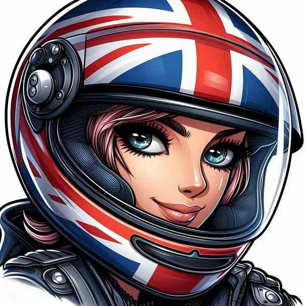 female motorcyclist