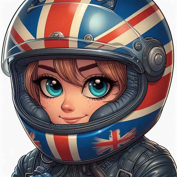 female motorcyclist