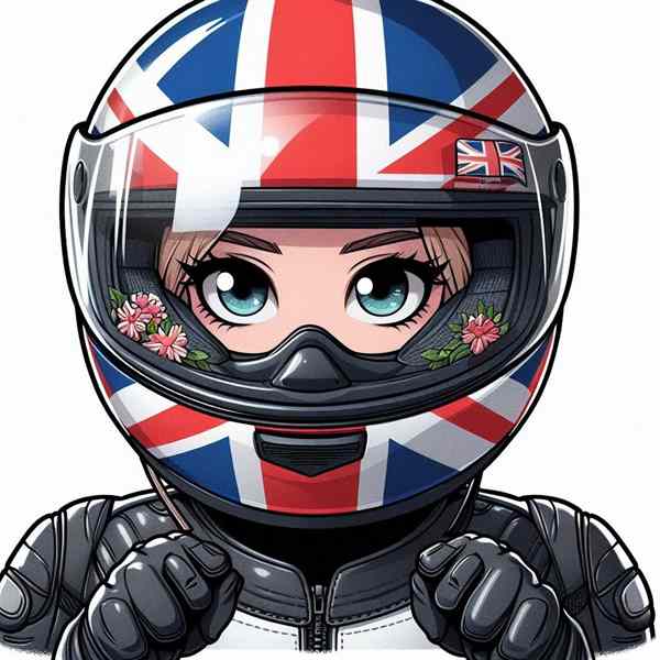 female motorcyclist