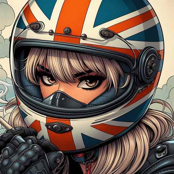 female motorcyclist