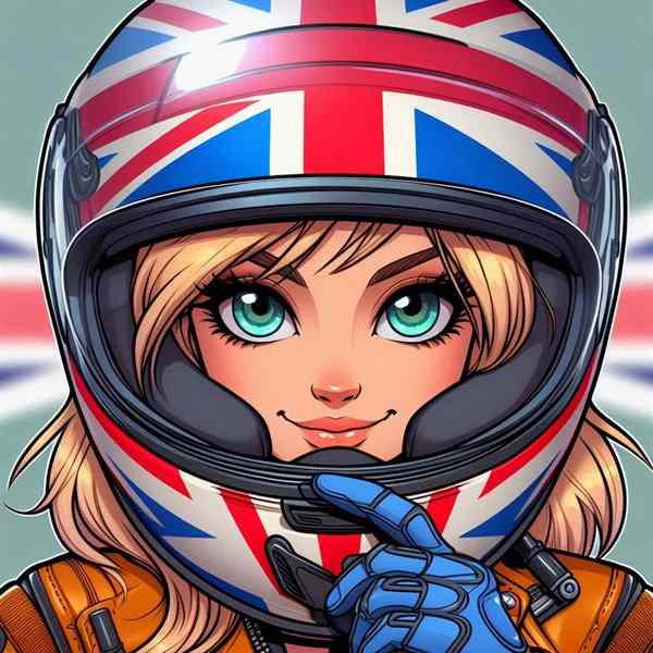female motorcyclist