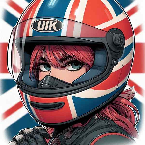 female motorcyclist