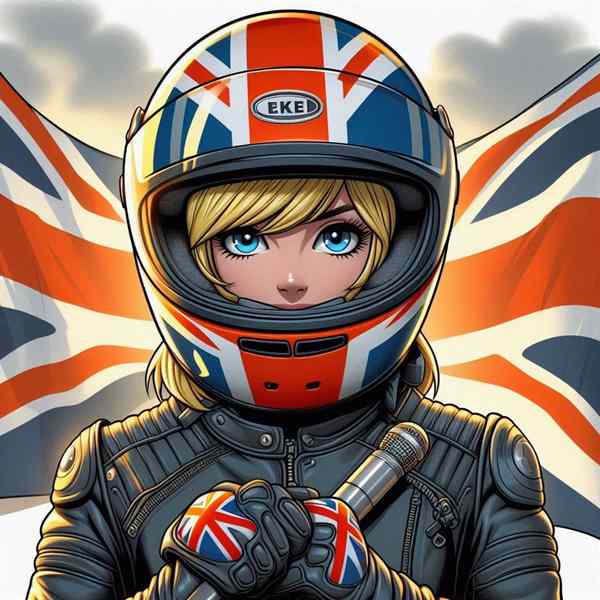 female motorcyclist