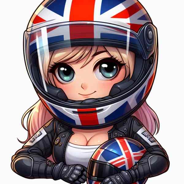 female motorcyclist