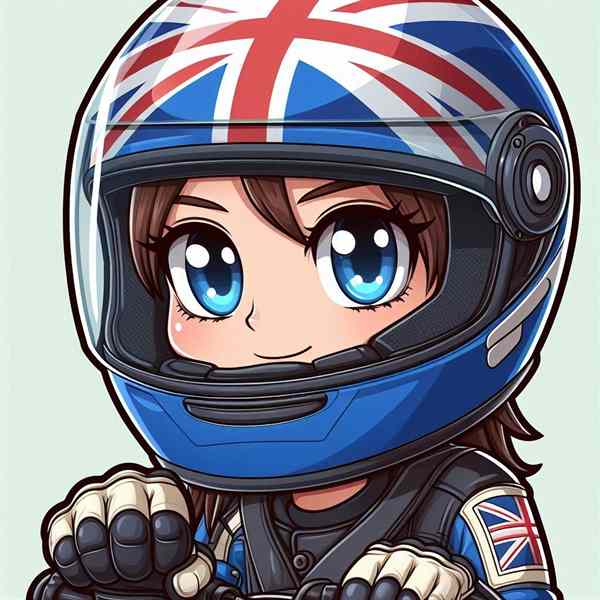 female motorcyclist