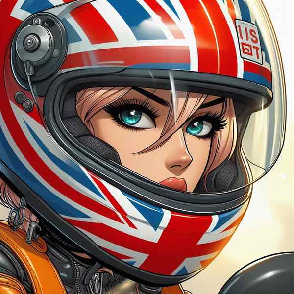 female motorcyclist