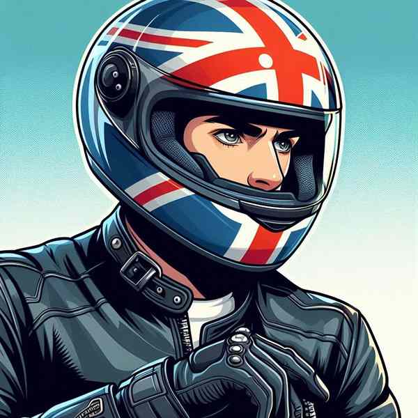Male motorcyclist