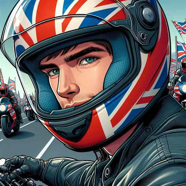 Male motorcyclist
