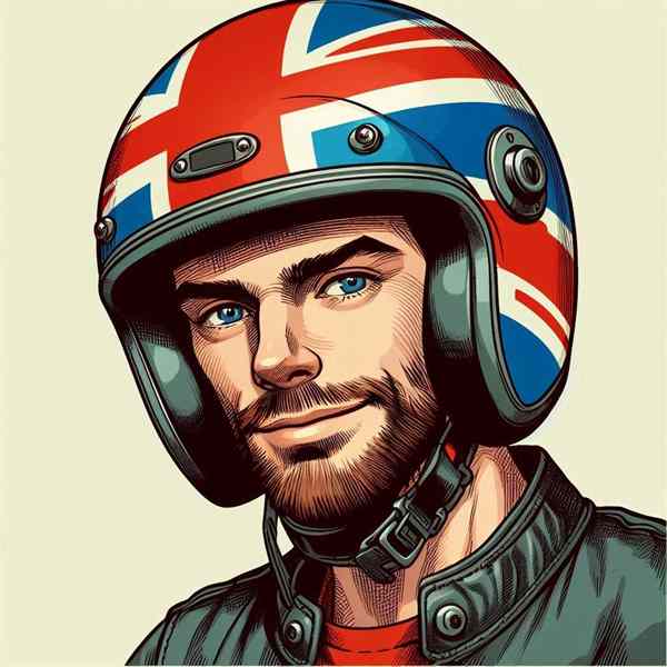 Male motorcyclist