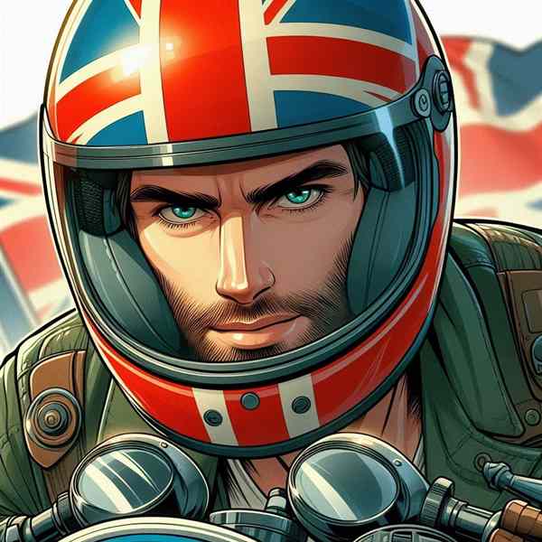 Male motorcyclist