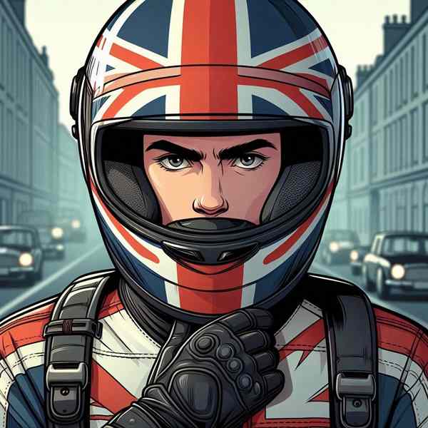 Male motorcyclist