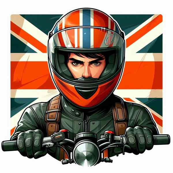 Male motorcyclist