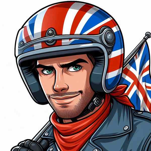 Male motorcyclist