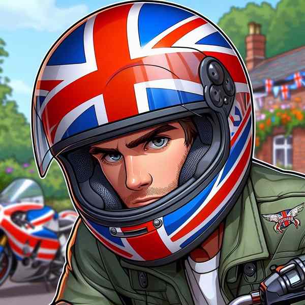 Male motorcyclist