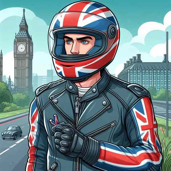 Male motorcyclist