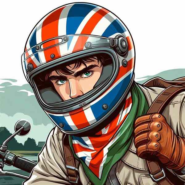 Male motorcyclist