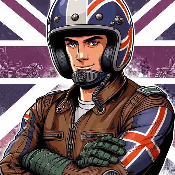Male motorcyclist