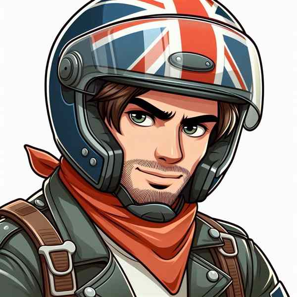 Male motorcyclist