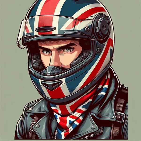 Male motorcyclist