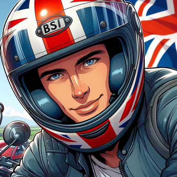 Male motorcyclist