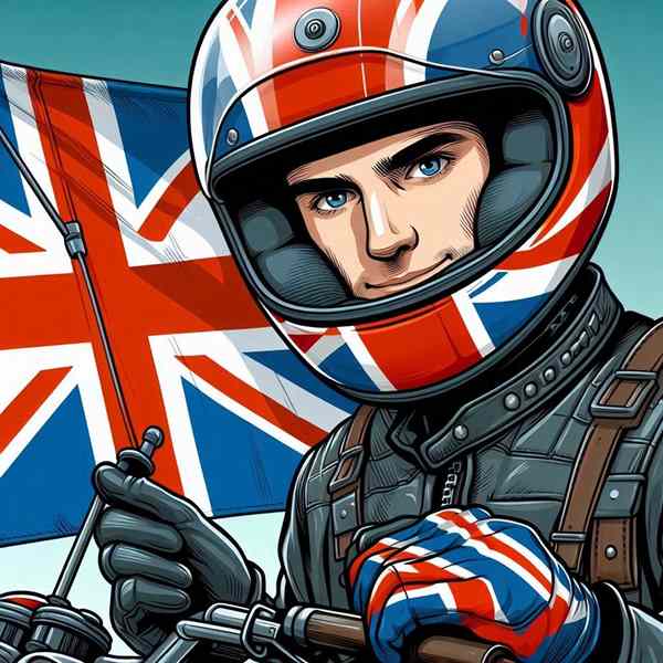 Male motorcyclist