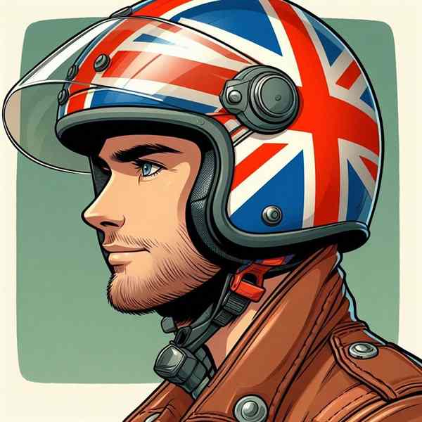 Male motorcyclist