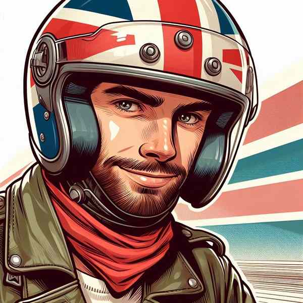 Male motorcyclist