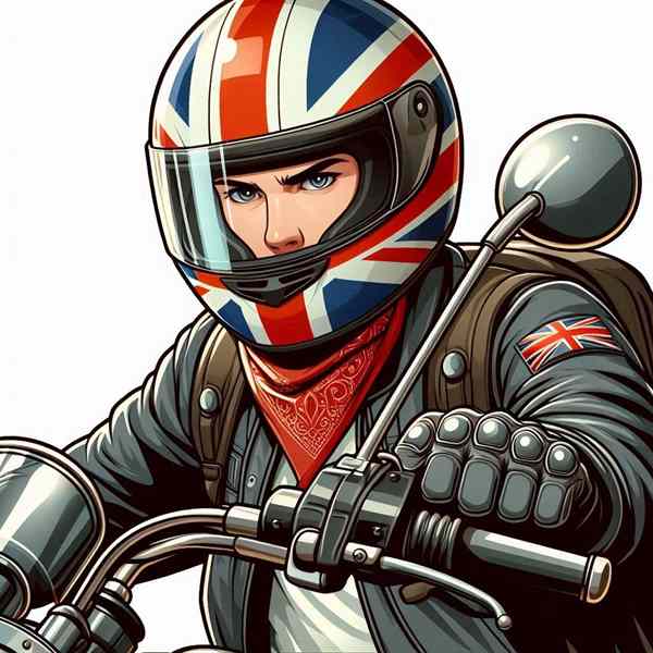 Male motorcyclist