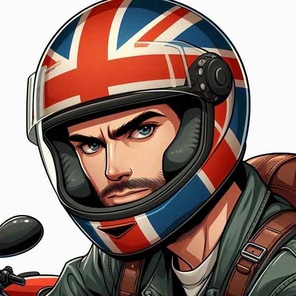 Male motorcyclist