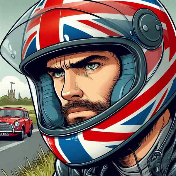 Male motorcyclist