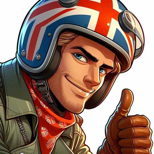 Male motorcyclist