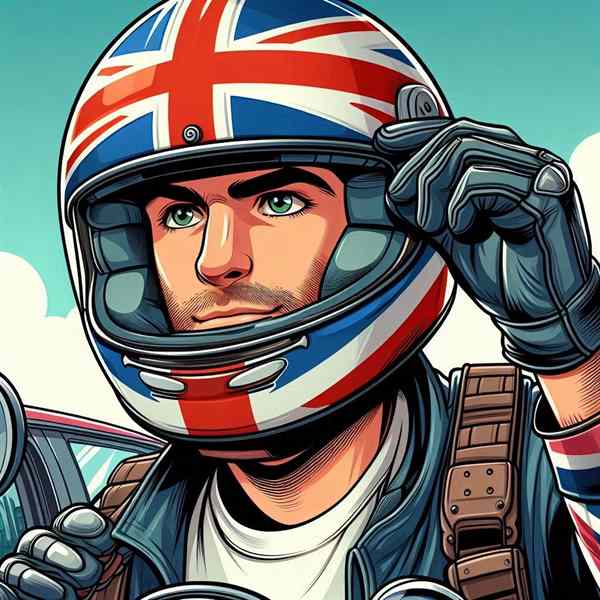 Male motorcyclist