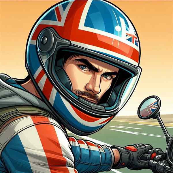 Male motorcyclist