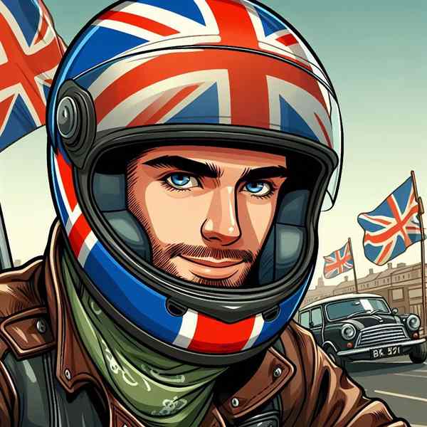 Male motorcyclist