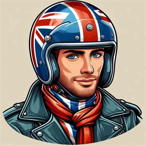 Male motorcyclist