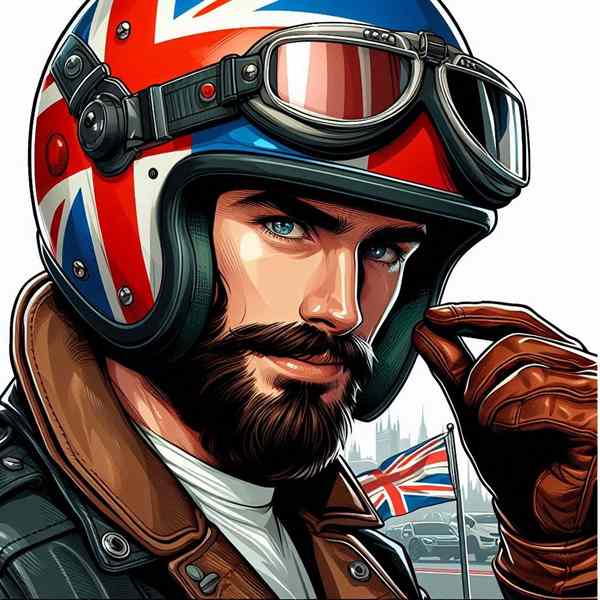 Male motorcyclist