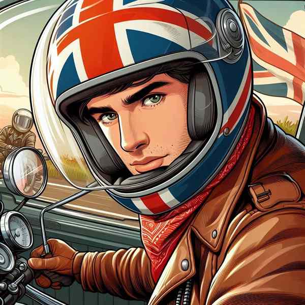 Male motorcyclist