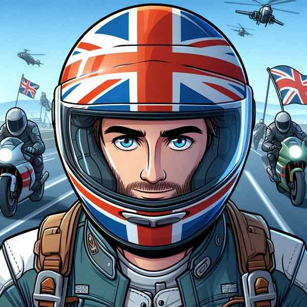 Male motorcyclist