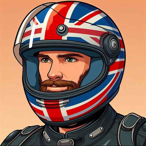 Male motorcyclist