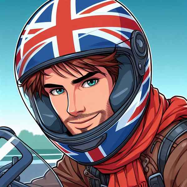 Male motorcyclist