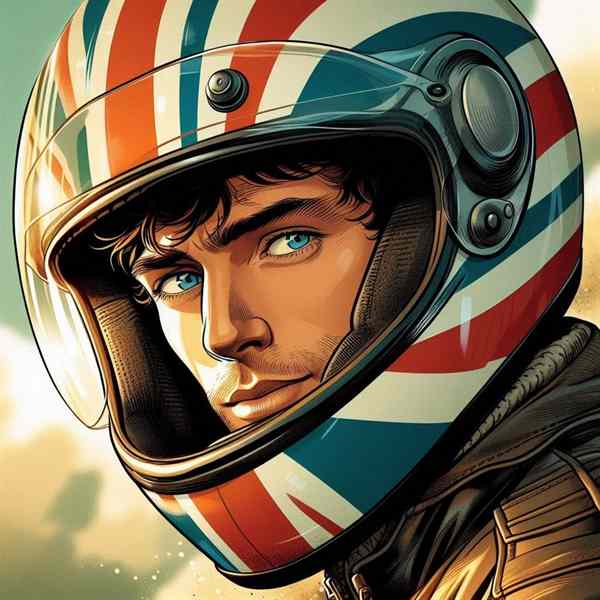 Male motorcyclist