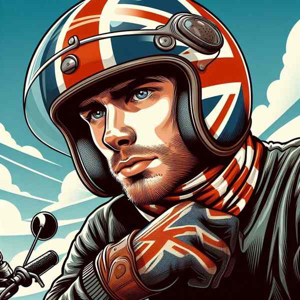 Male motorcyclist