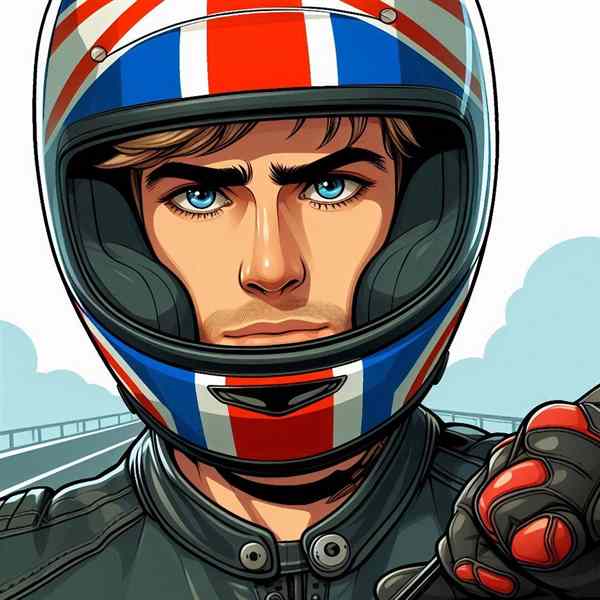 Male motorcyclist