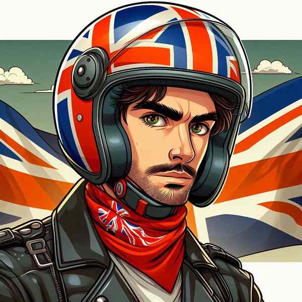 Male motorcyclist